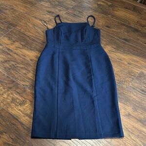 NWOT Harlyn Navy Blue Midi Pencil Elegant Spaghetti Strap Dress XL